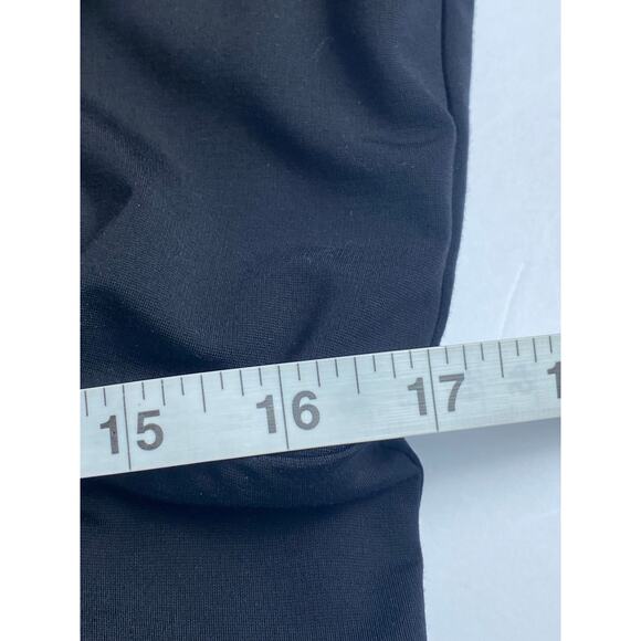 Ann Taylor Classic Black 3/4 Sleeve V-Neck Midi Shift Dress Women's Size 12 - Picture 5 of 7